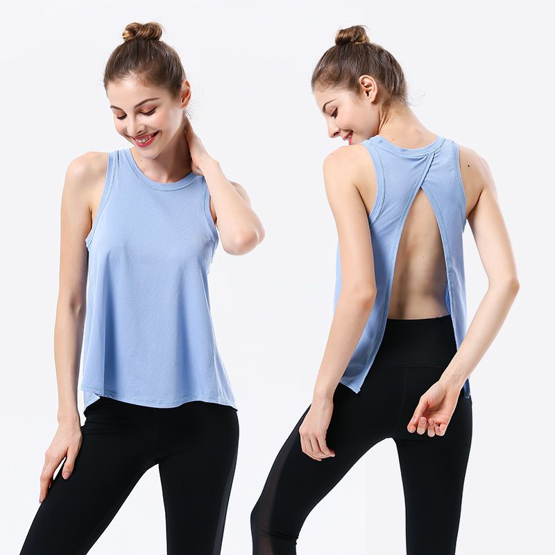 open back yoga top