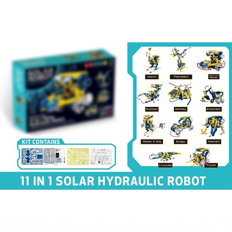 diy 11 in 1 solar robot