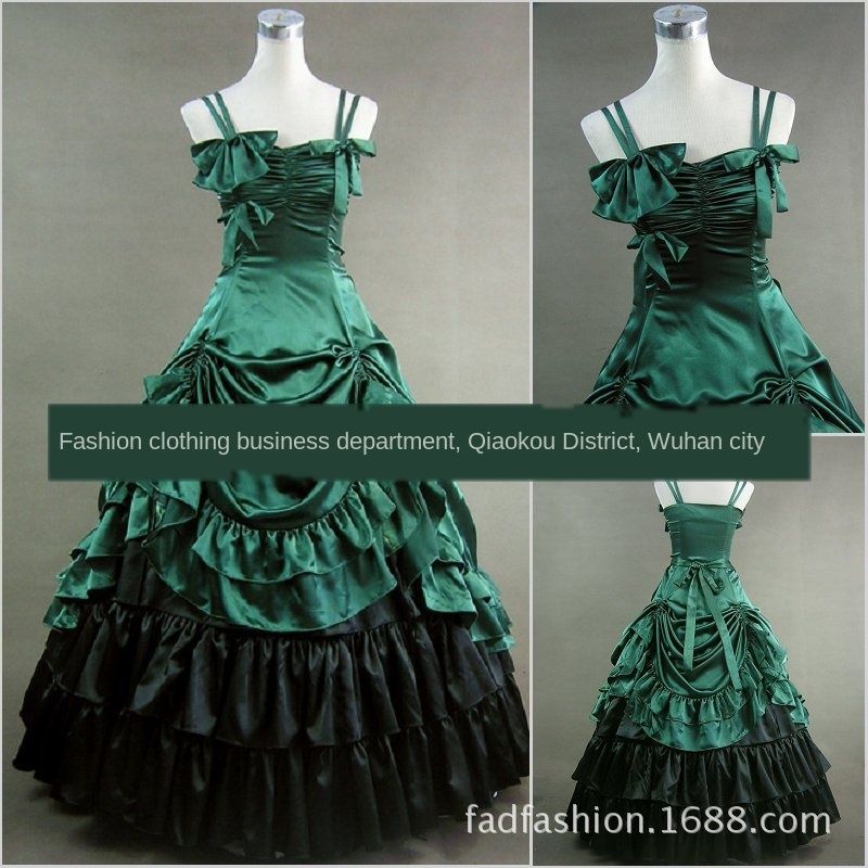 dark green one piece dress