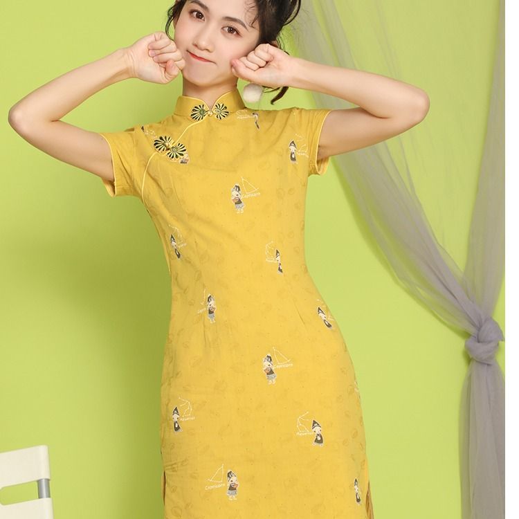 cotton cheongsam