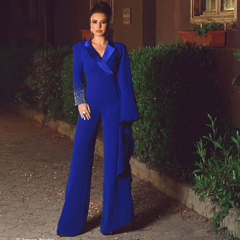 royal blue dressy jumpsuit