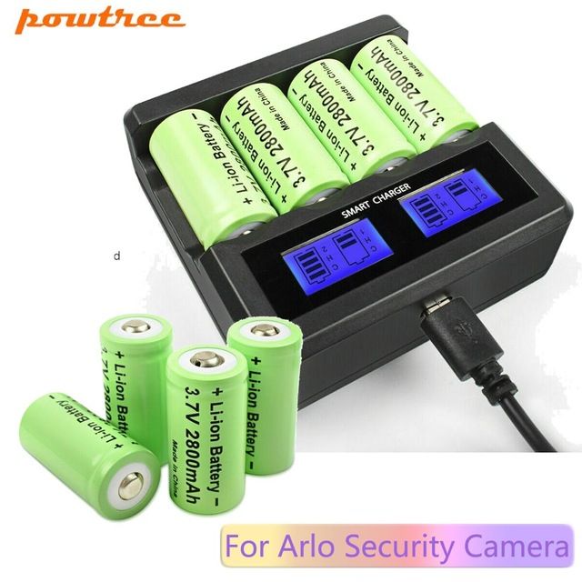 Consumer Electronics Powtree 8 X 2800mah 16340 Cr123a Rechargeable Battery Lcd Charger For Arlo Security Camera 2cr5 Battery A123 Battery From Battery 888 45 05 Dhgate Com