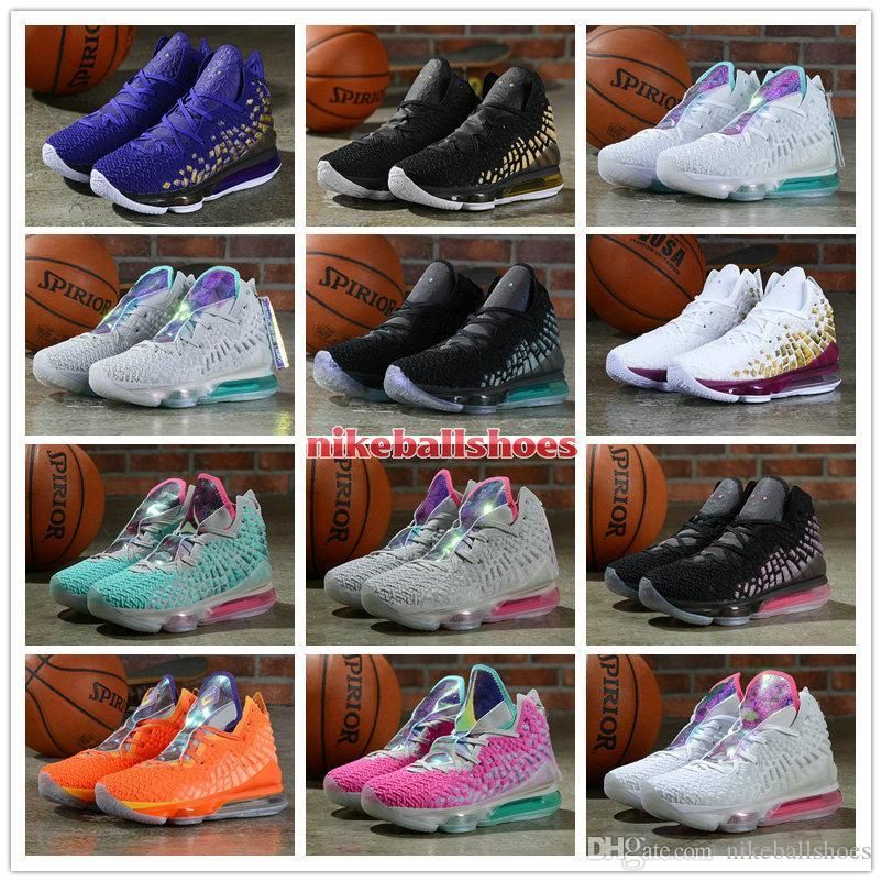 Compra Mens Baratos Nuevos Lebron 17 Zapatos De Baloncesto Para La Venta  Futura Red Carpet Púrpura Del Oro En El Campo De Los Niños De Las Zapatillas  De Deporte Lebron James Tenis