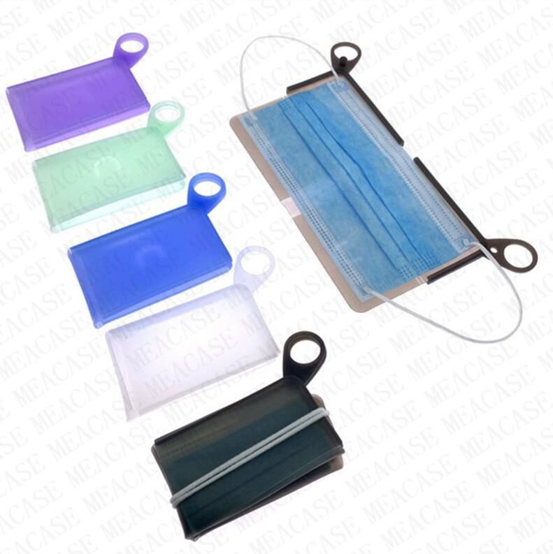 Caja para Guardar Mascarillas Herm/ético Estuche Cuadrado para Almacenar M/áscaras Organizador Port/átil Pl/ástico para Mascarillas Desechables Reutilizable Protege Suciedad y Polvo con Correa de Cuello