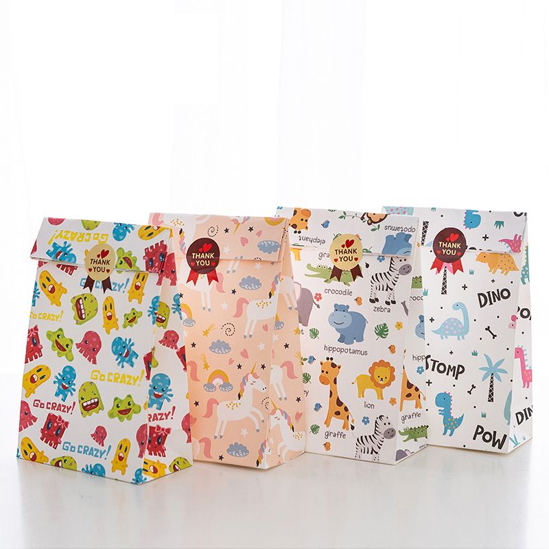 Birthday Party Gift Bag Dinosaur Unicorn Paper Treat Bags Forest Animals Party Decor Birthday Baby Shower Supplies Red Wrapping Paper Retro Christmas Gift Wrap From Highqualit10 29 26 Dhgate Com