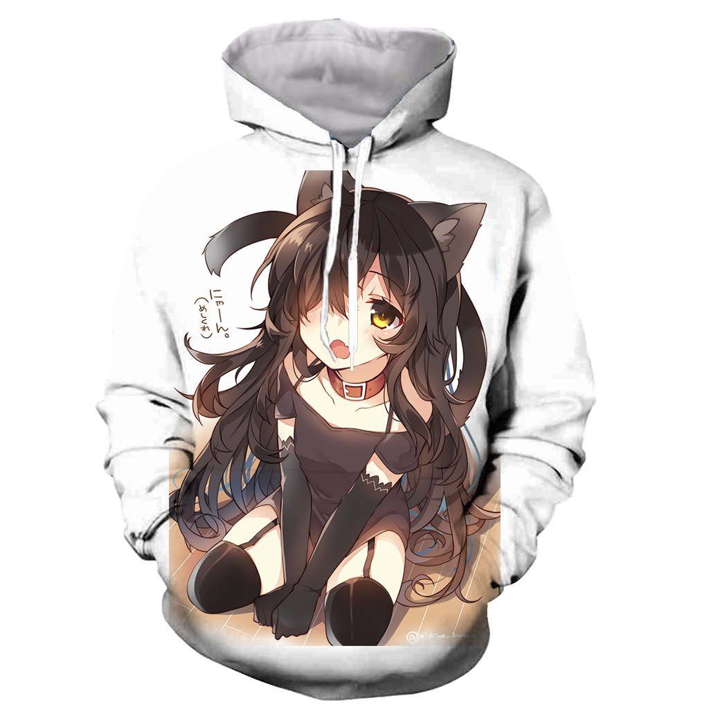 anime neko hoodie