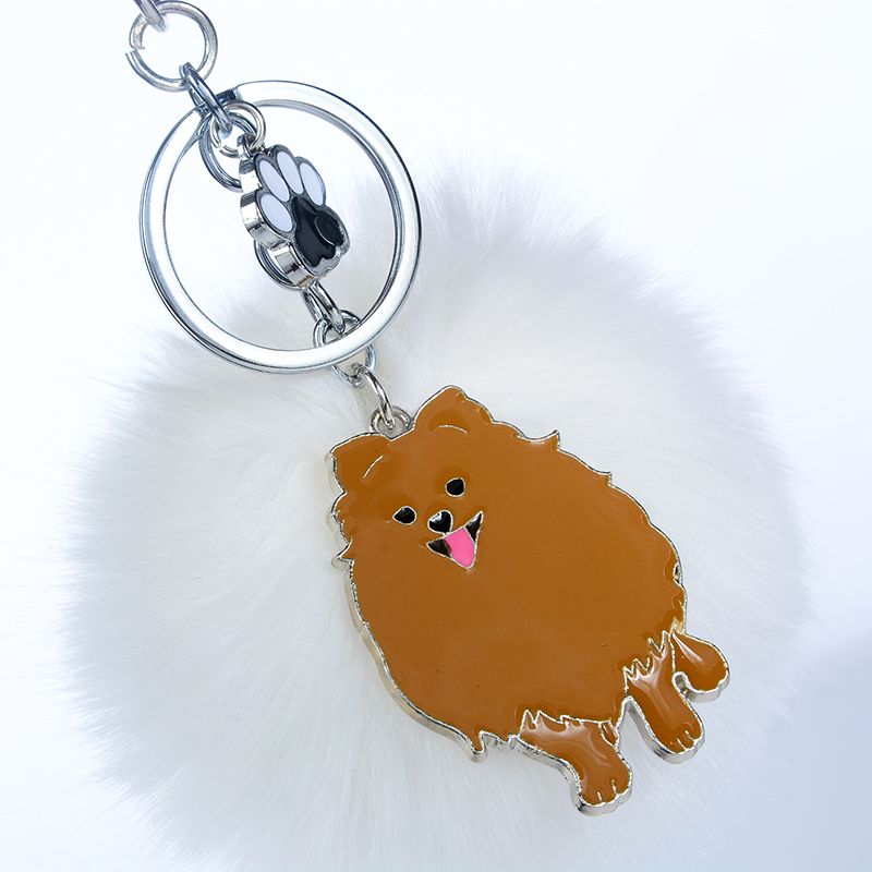 pomeranian keyring