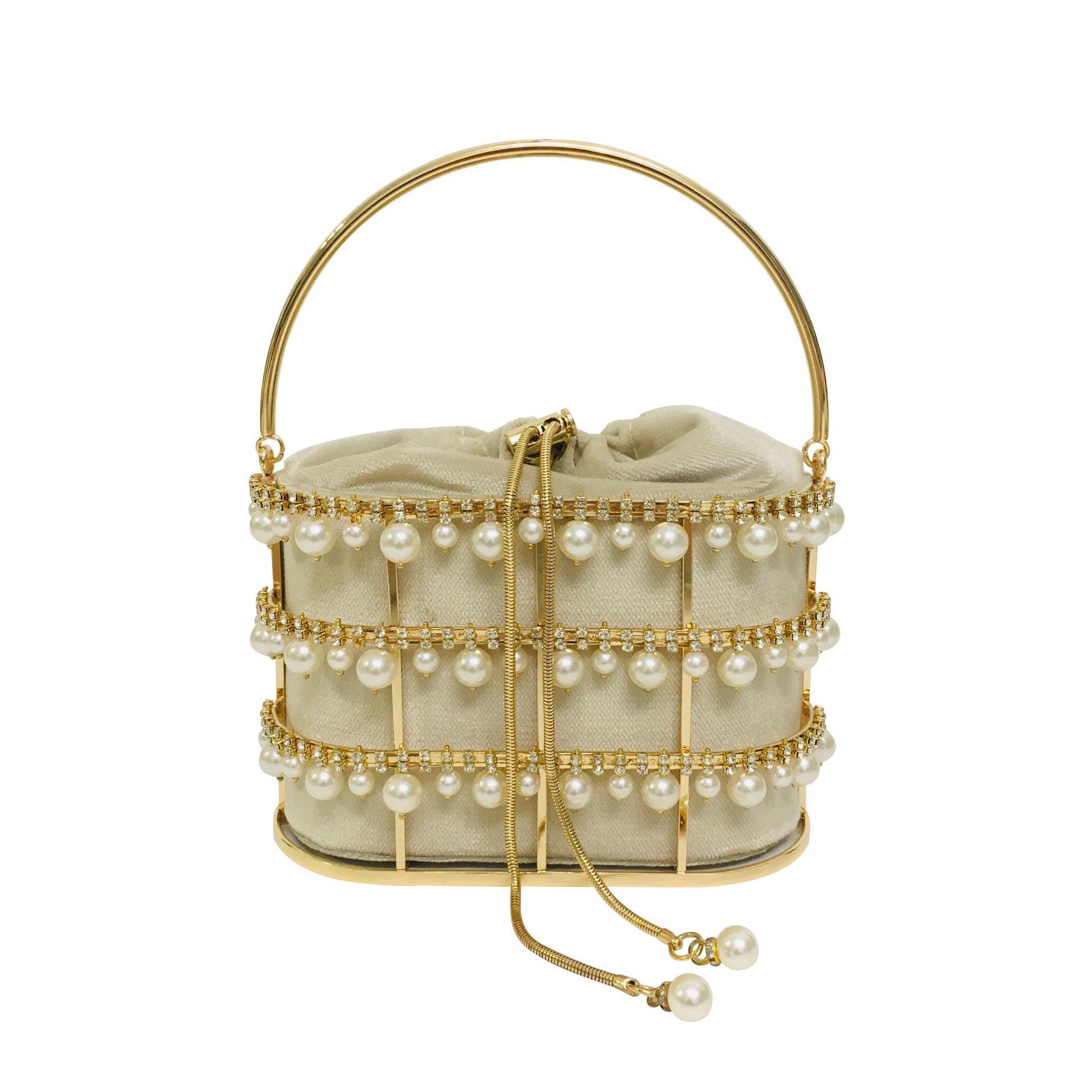 beige clutch evening bag