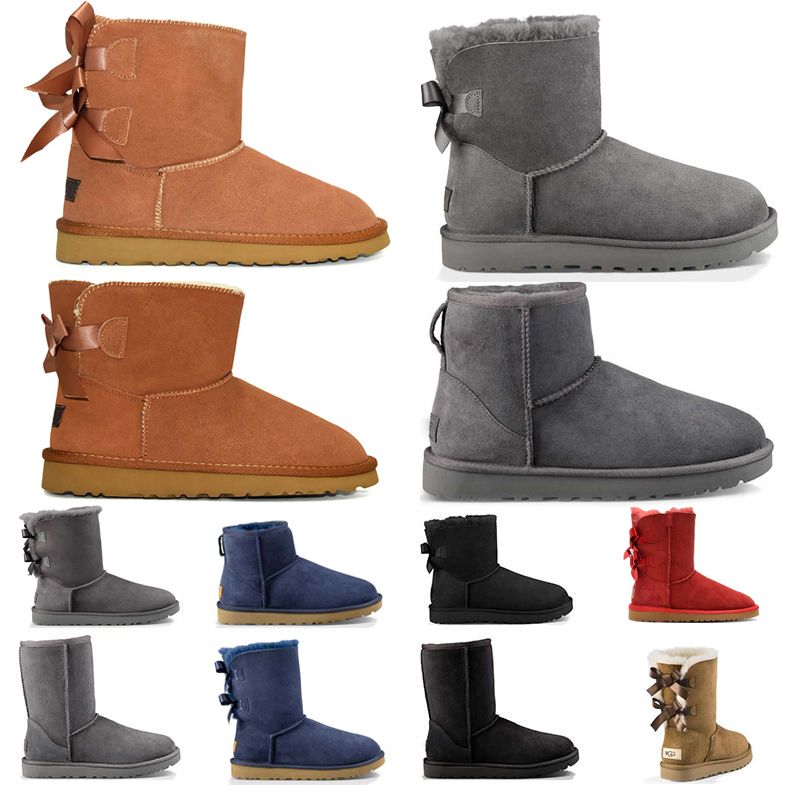 black leather snow boots ladies
