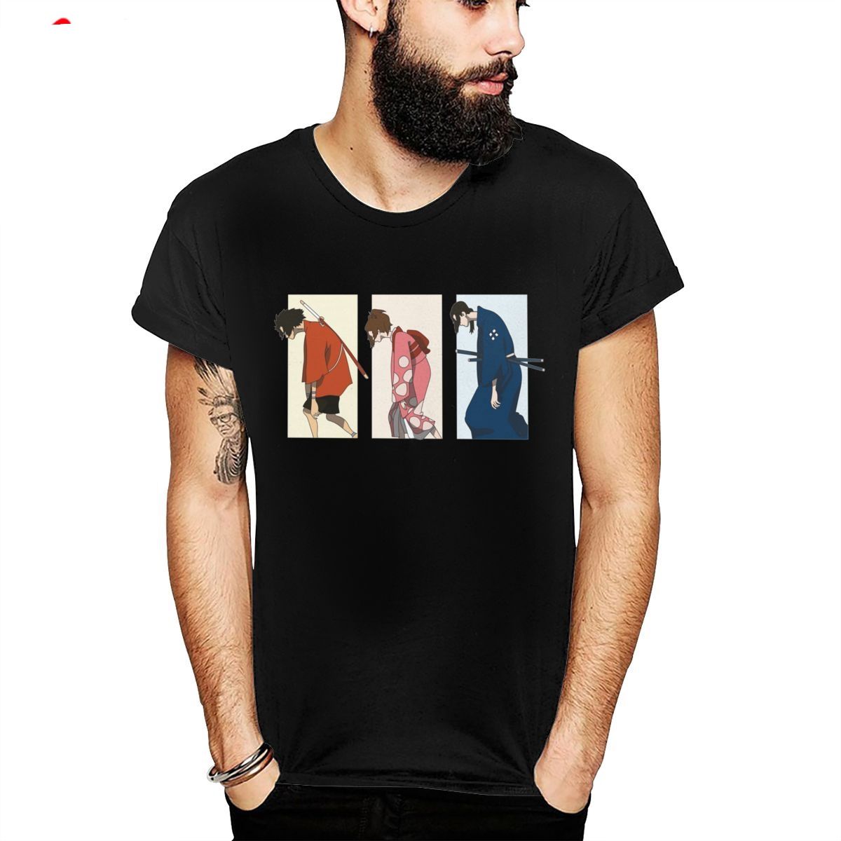 Funny Casual Down Samurai Champloo Fuu Mugen Jin T Shirt Streetwear Soft Slim Design T Shirt Funny Men Tshirt Homme Cool Funny Shirts One Day Shirts From Fjdh02 10 06 Dhgate Com