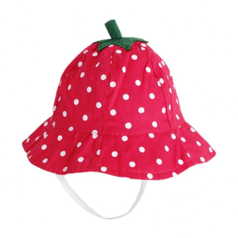 strawberry bucket hat