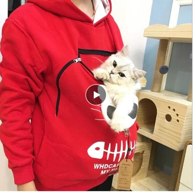 Compra Gota Gatos Amantes Con Capucha Canguro Perro Mascota Pata  Dropshipping Jerseys Abrazo Bolsa Sudadera Bolsillo Animal Oreja Con  Capucha Barato | Entrega Rápida Y Calidad | Es.Dhgate