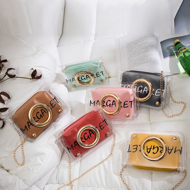 transparent crossbody jelly bag
