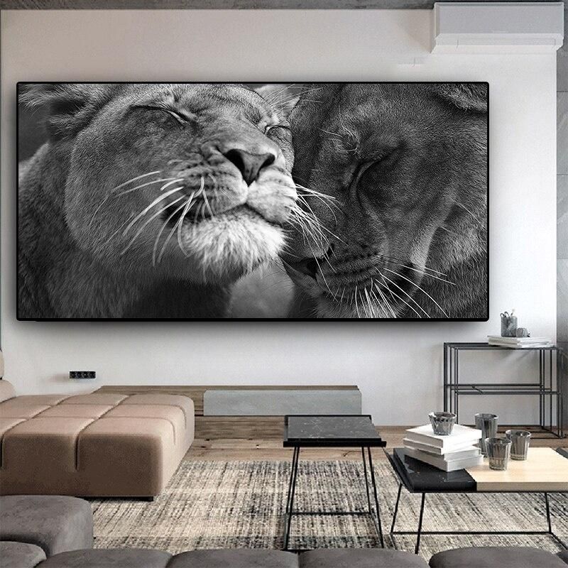 2020 Black And White African Lion Canvas Painting Scandinavia Wild Animals Posters Prints Wall Art Pictures For Living Room Modern Home Decor From Funguy 9 55 Dhgate Com