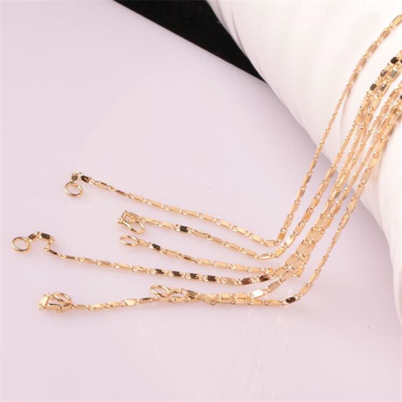 5PCS vente en gros 16-30 in 18K or jaune rempli boule chaîne colliers pour pendentif 5PCS vente en gros 16-30 in 18K or jaune rempli boule chaîne colliers pour pendentif