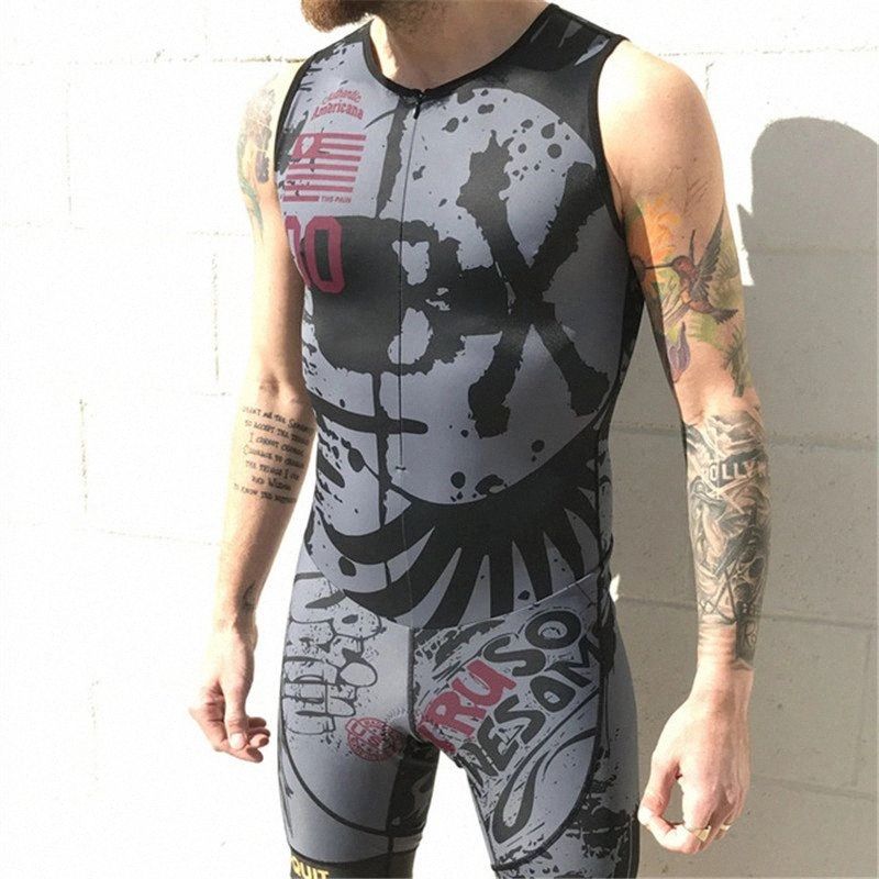 Vegen Onderdrukken bijzonder Love The Pain Men Sleeveless Skinsuit Triathlon Cycling Jersey Clothes Go  Pro Mtb Speedsuit Bicycle Tri Suit G1LB#