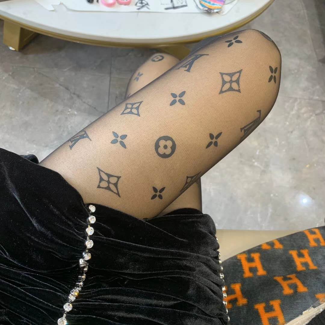 Acquistare 2020 Nuove Donne Sexy Collant Chanel Calze LV Top In Pizzo  Trasparente Gucci Coscia Alta Calze Di Seta Di Stoccaggio Solido Economico  | Consegna Veloce E Qualità | It.Dhgate