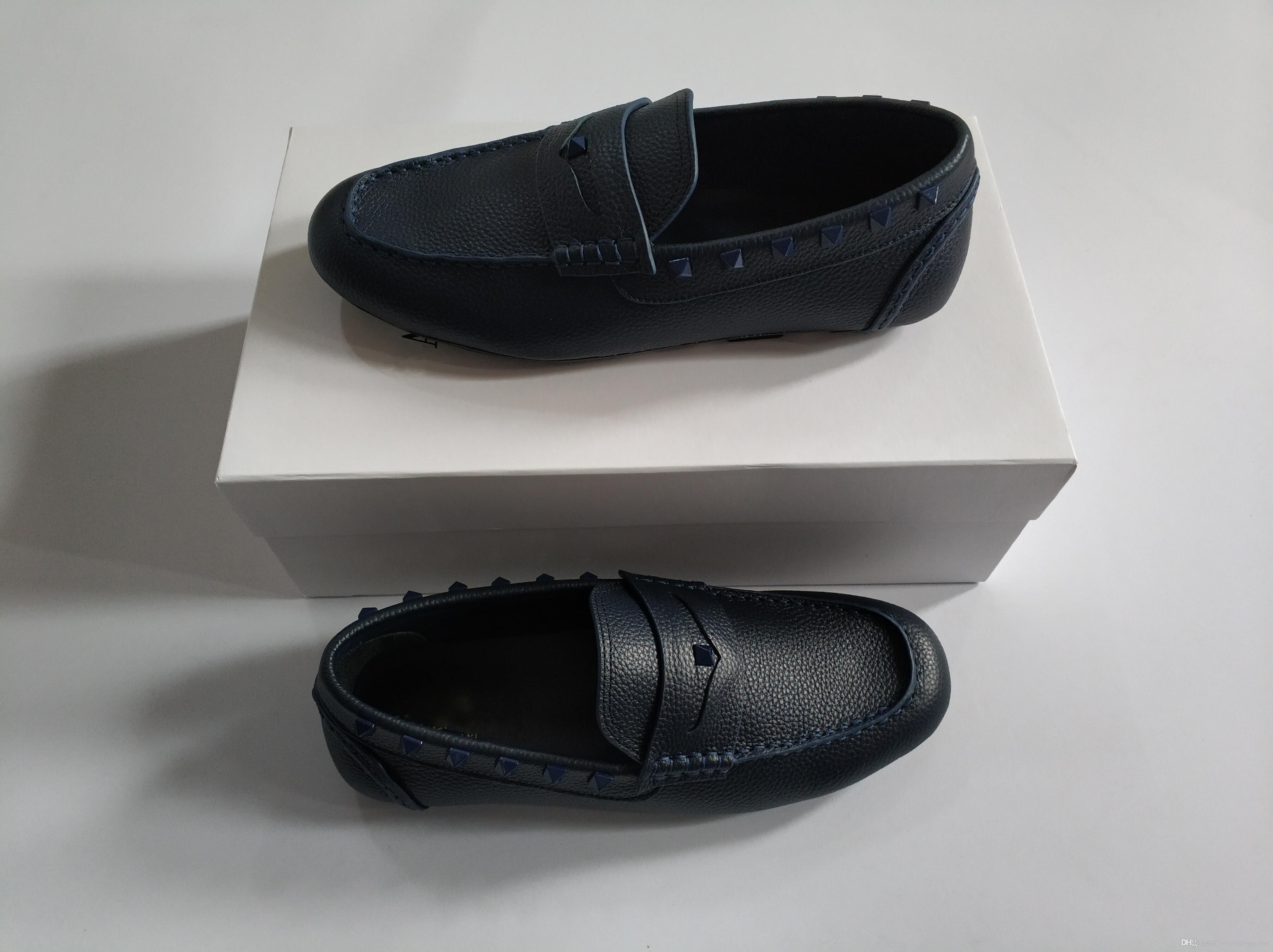 black designer loafers