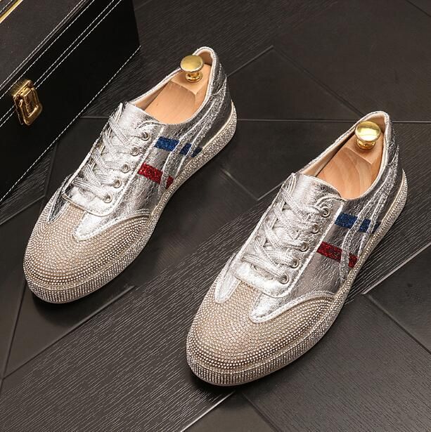 mens rhinestone sneakers