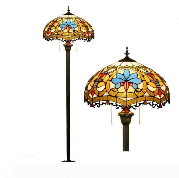 Best And Cheapest Floor Lamps Lighting Tiffany Resin Light Floor Lamp  Shaded Floor Lamps Lamps Tiffany Style Light Baroque Flower Floor Lamp  Bedroom Living Room TF017 For Sale | DHgate.Com