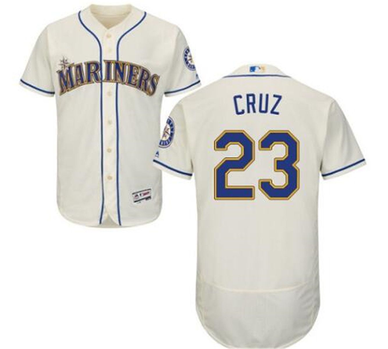 Nelson Cruz #23 Seattle Mariners Navy Blue Cool Base Stitched MLB Jers