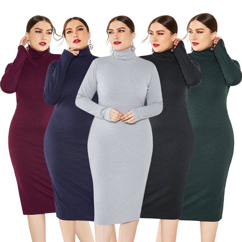 plus size long jumper dresses