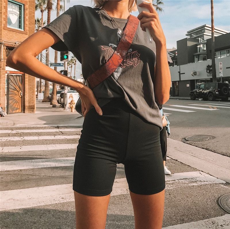 women's high waisted jogger shorts