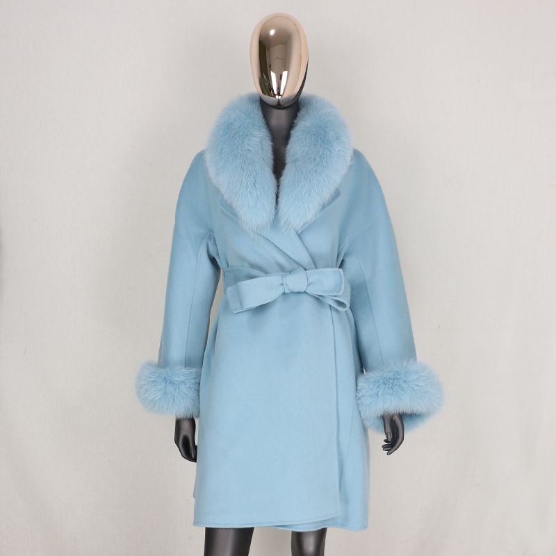 Winter coat with fur collar and cuffs Clearance