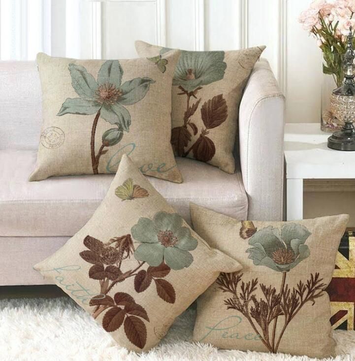 couch with decorative pillows