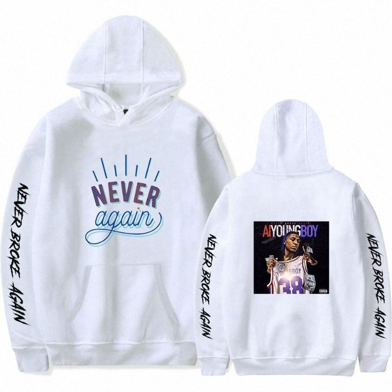 never broke again white hoodie