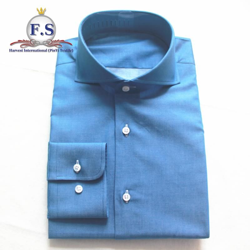 denim cutaway collar shirt