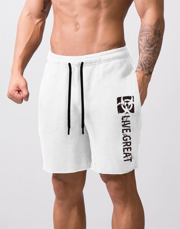 mens cotton jogger shorts