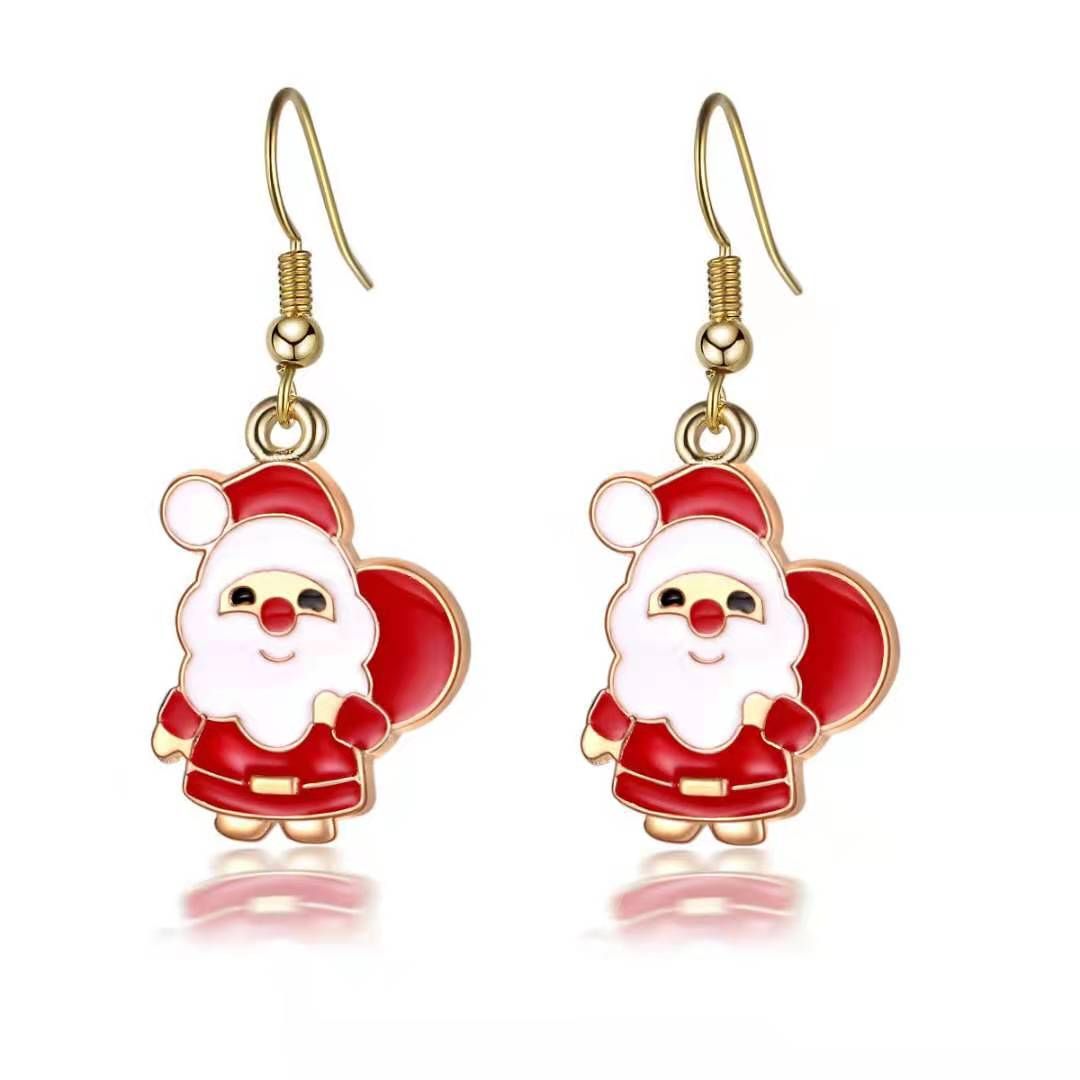Cadeaux Saint Valentin 1 Paire Noël hypoallergéniques Arbougstg Brillant Cristal de Noël de Renne pour Femmes Boucle d/'oreilles Studs Filles