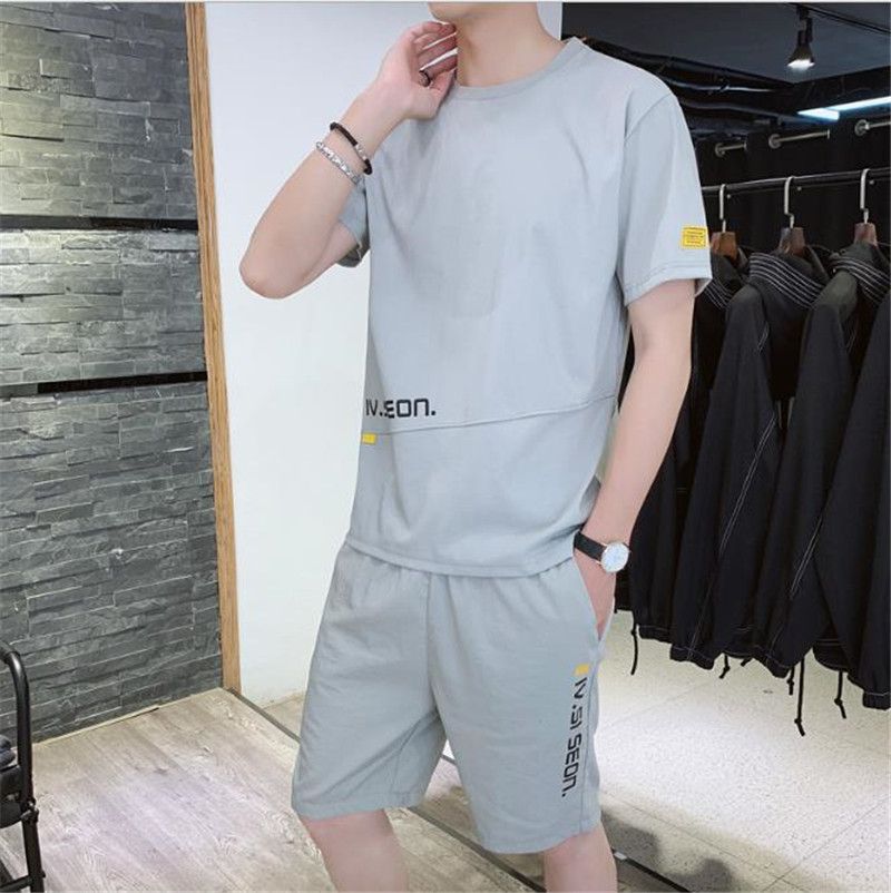 mens designer shorts and t shirt set
