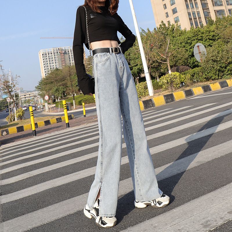 baggy straight leg jeans