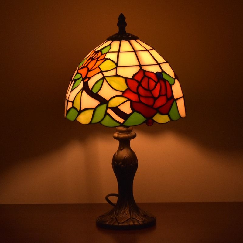small stained glass table lamp