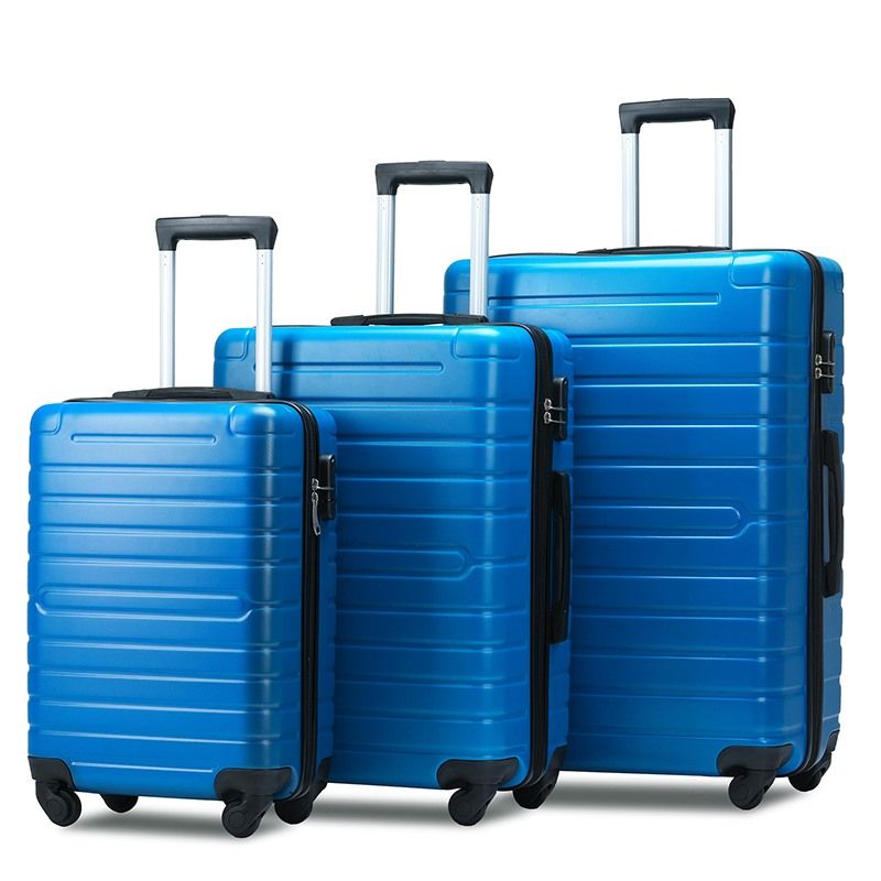 Compre 3 Piezas De Equipaje, Maleta Con Ruedas Portátil ABS Azules 20/24/28  Pulgadas, Expandible 8 Rueda Giratoria Del Caso De Equipaje, Con Mango  Telescópico, Viajes A 144,75 € Del Yy148148 | Es.Dhgate.Com