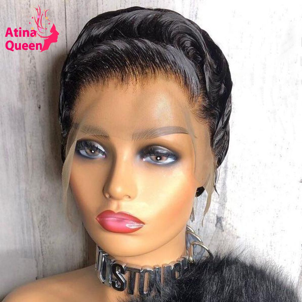 lace frontal pixie cut wig