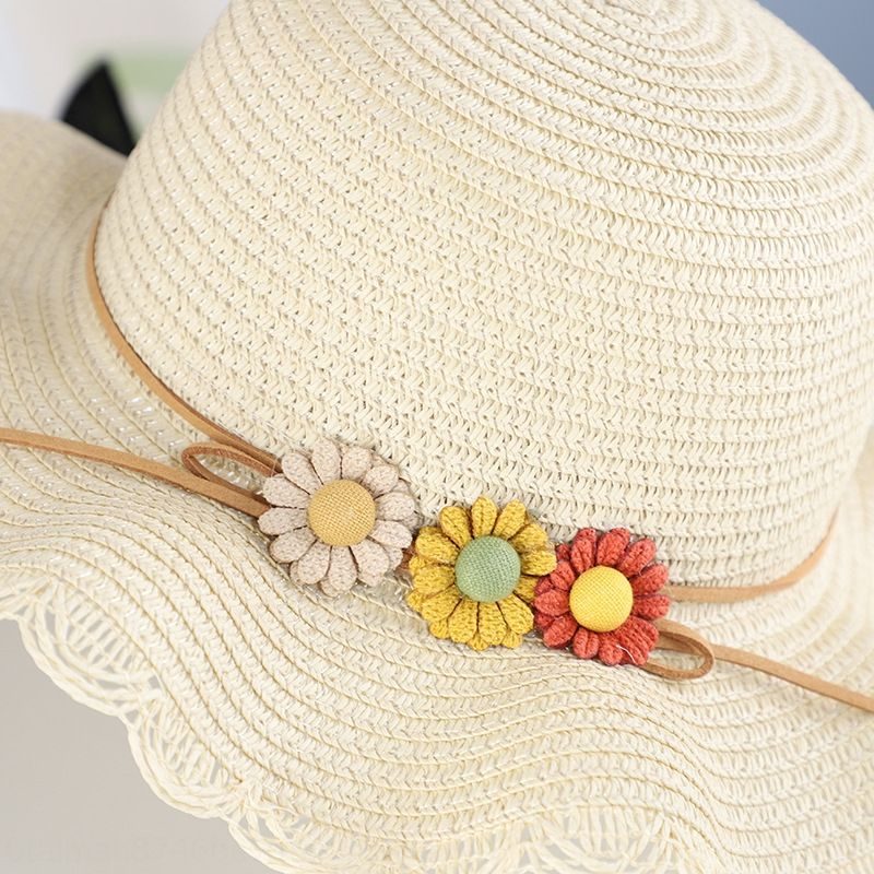 white baby beach hat