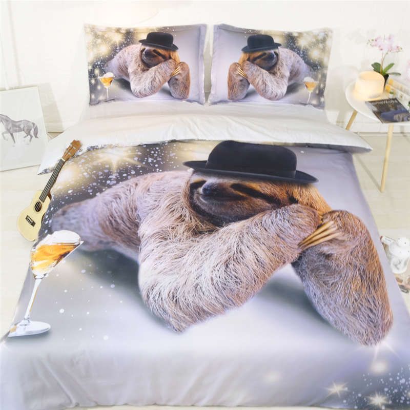 Sliver Sloth Bedding Set 3d Queen Size Animal Comforter Duvet Cover Twin Bed Sets For Kids King Home Decoration Accessories Blue Full From Sojo 154 94 Dhgate Com - Queen Size Bed Accessories Sliver Sloth Bedding Set 3d Queen Size Animal Comforter Duvet Cover Twin Bed Sets For Kids King Home Decoration Accessories Blue Full From Sojo 154 94 Dhgate Com - Queen Size Bed Accessories