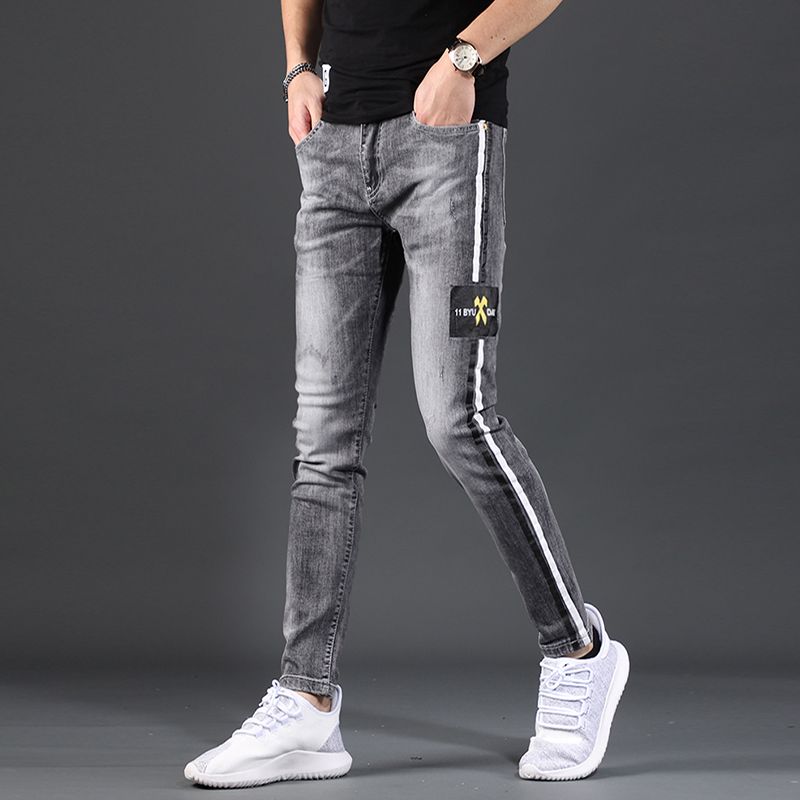 Mens Jeans Men Fashion Denim Pants Side 