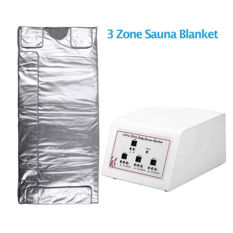 3 Zones Infrared Lymph Drainage Slimming Sauna Blanket Detox Machine