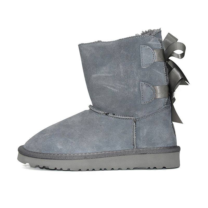 Ankle Bailey Bow - Gray