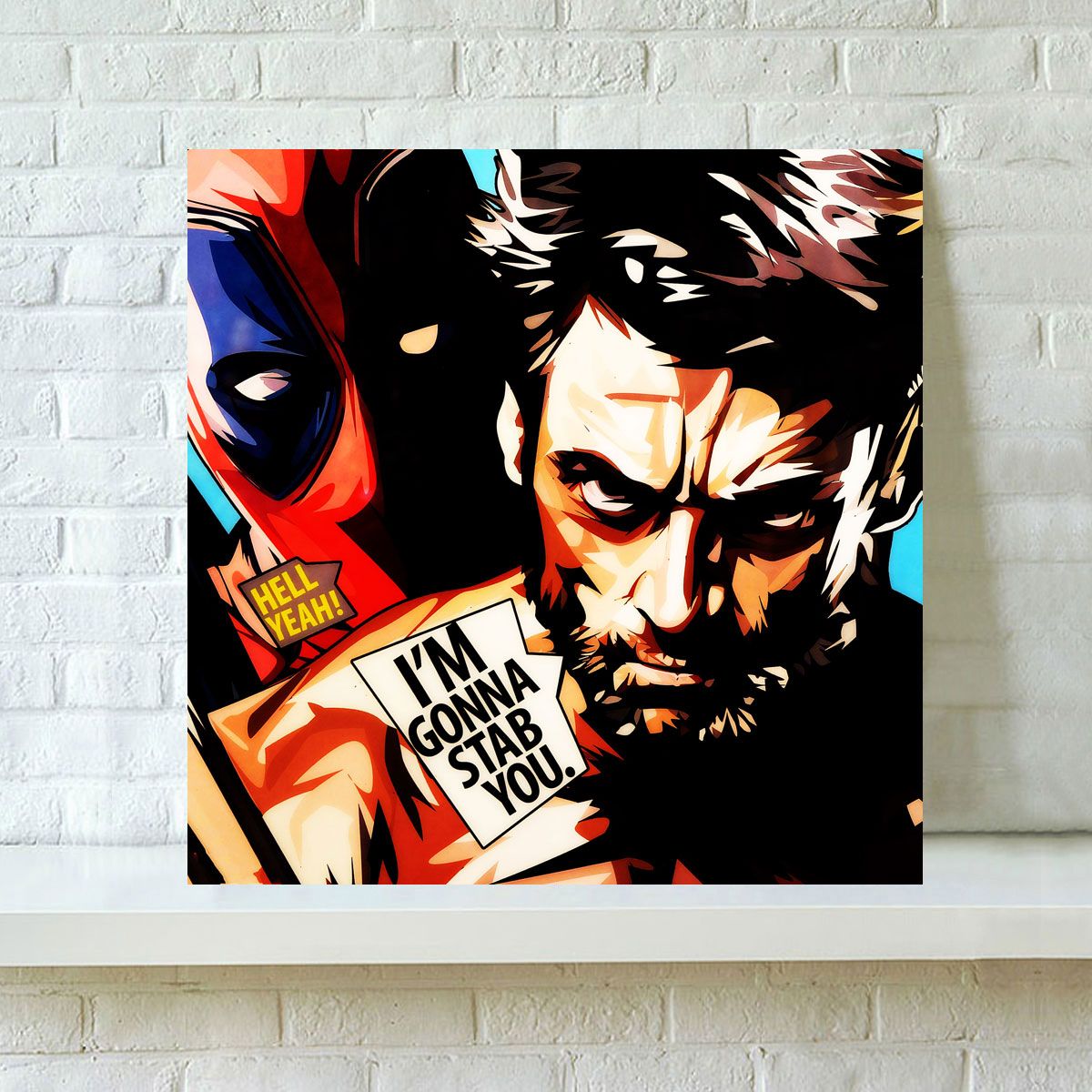 Impreso De Alta Definición Del Arte Pop Pintura Al Óleo De La Decoración Del Hogar Arte De La Pared En Lona Sin Deadpool Wolverine De 9,31 € | DHgate