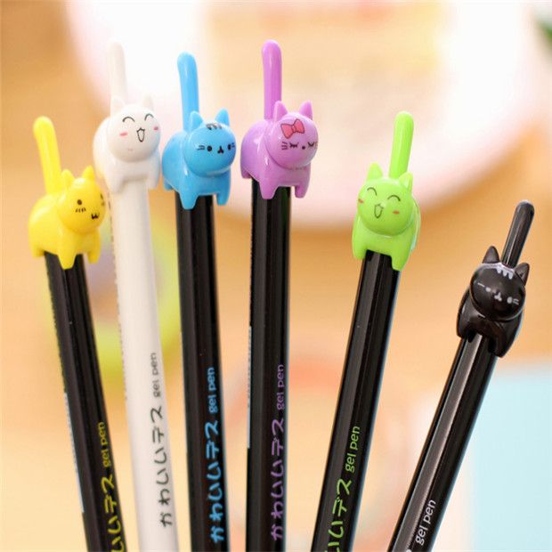 satin al hayvan renk kedi kedi kalem kirtasiye kedi kuyrugu 0 5 siyah notr kalem kore versiyonu yazma gerecleri gp 863 tl1 103 84 tr dhgate com