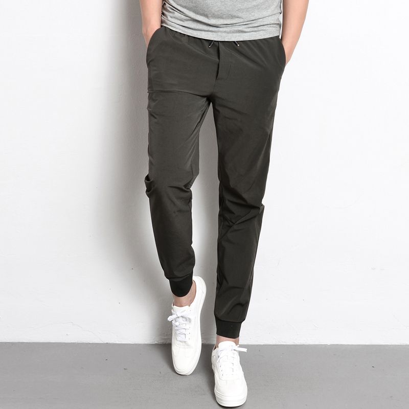 Koop De Beste En Nieuwste Geslacht Nieuwe 2020 Mannen Casual Broek Slim Fit  Trekkoord Heren Joggers Lente Zomer Broek Mannelijke Dunne Stretch  Enkellange Harembroek Mannen |DHgate