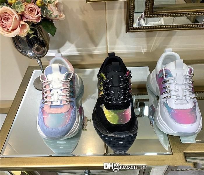 rainbow colored tennis shoes