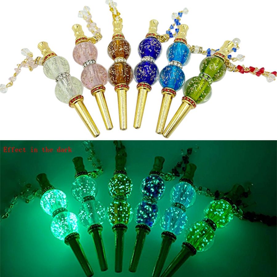 Discount Wholesale Metal Luminous Hookah Tips Mouth Tips Hookah