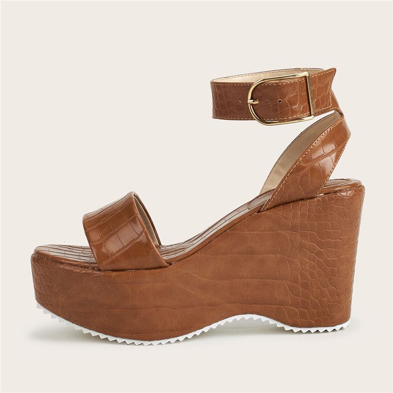 ladies platform sliders