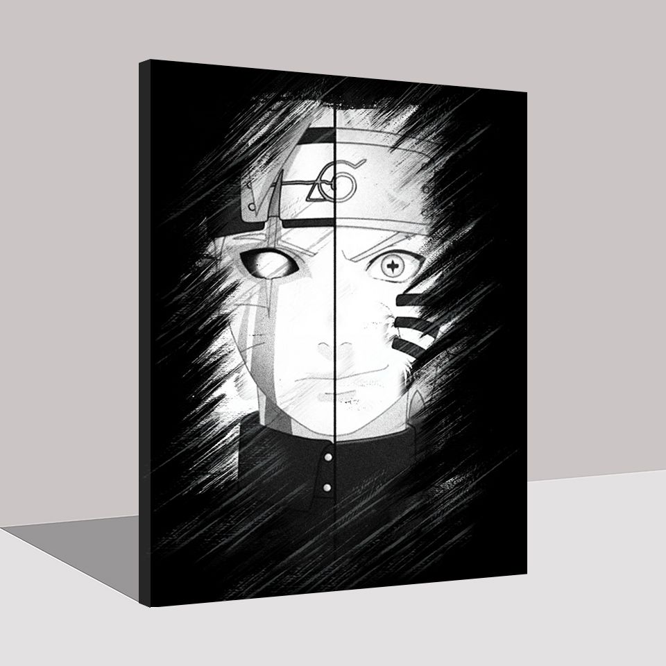 Canvas Painting Naruto Hd Printed Black and White Home Decor Anime Role Picture Minimalist Poster Wall Canvas Painting Naruto Hd Printed Black and White Home Decor Anime Role Picture Minimalist Poster Wall
